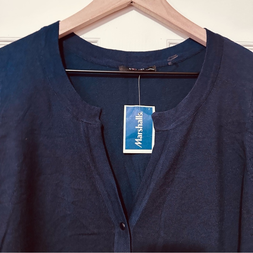 Cyrus | Sweater | Woman’s Navy Cardigan - Picture 4 of 8